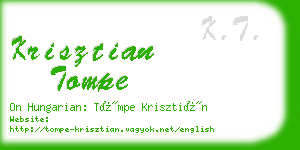 krisztian tompe business card